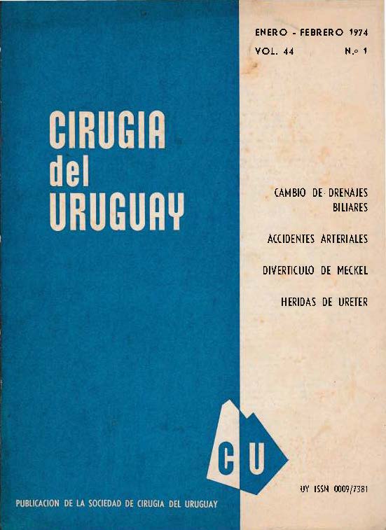 					Visualizar v. 44 n. 1 (1974): Cirugía del Uruguay
				