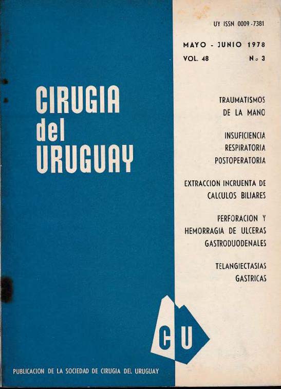 					View Vol. 48 No. 3 (1978): Cirugía del Uruguay
				