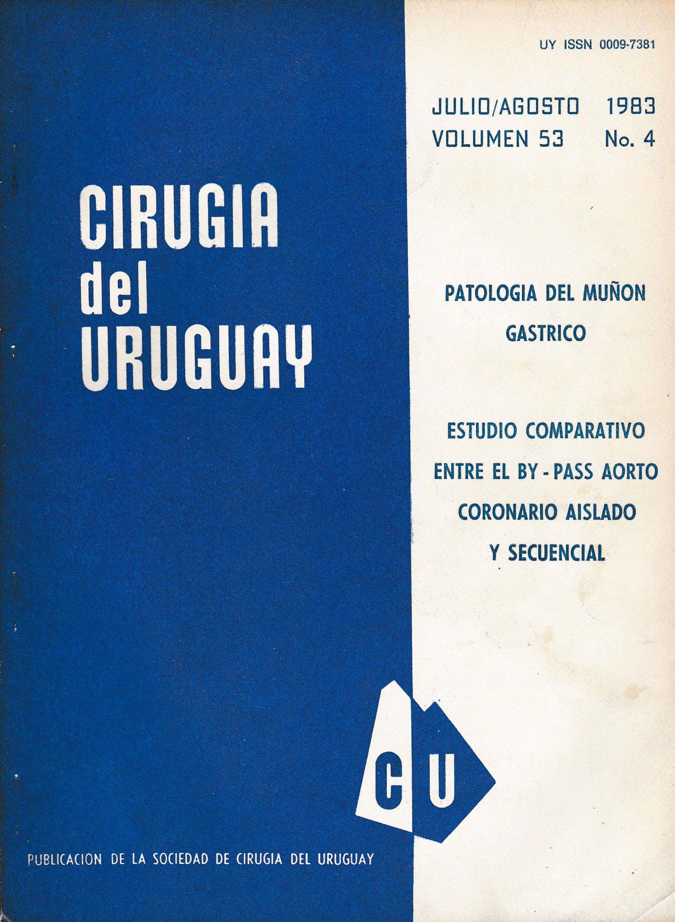 					View Vol. 53 No. 4 (1983): Cirugía del Uruguay
				