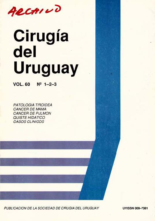					View Vol. 60 No. 1-2-3 (1990): Cirugía del Uruguay
				