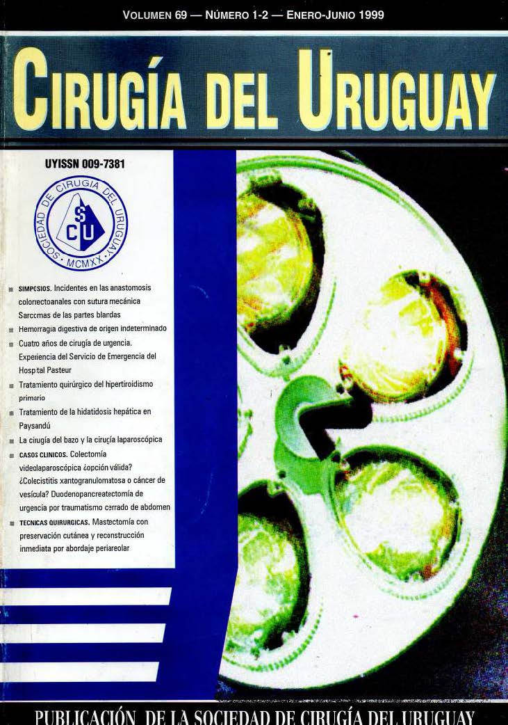 					View Vol. 69 No. 1-2 (1999): Cirugía del Uruguay
				